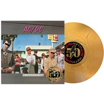 LP AC/DC - Dirty Deeds Done Dirt Cheap (Gold Metallic) 