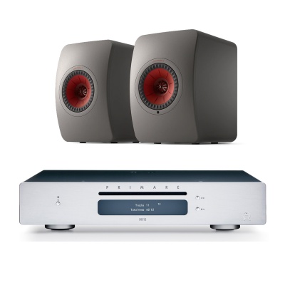 KEF LS50 Wireless II Primare CD Set Titanium Grey