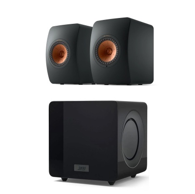 KEF LS50 Wireless II Super Bass Set Carbon Black