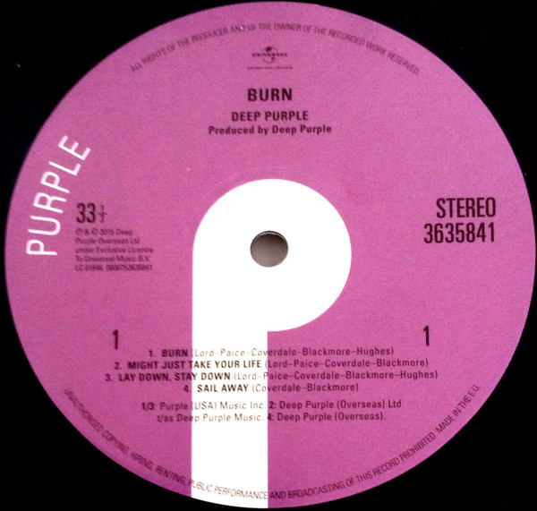 LP Deep Purple - Burn