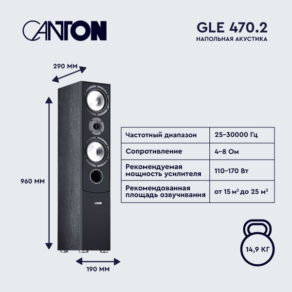 Canton GLE 470.2 Black