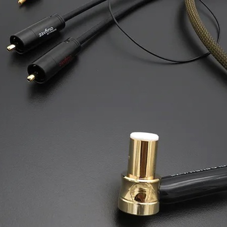 Zavfino Gold Rush Right Anglel Phono Cable 1.5M